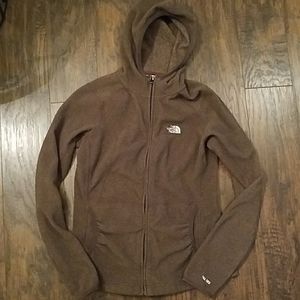 The Northface Brown Fleece hoodie small
